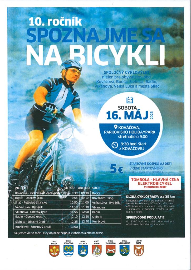 Spoznajme sa na bicykli 16.05.2026